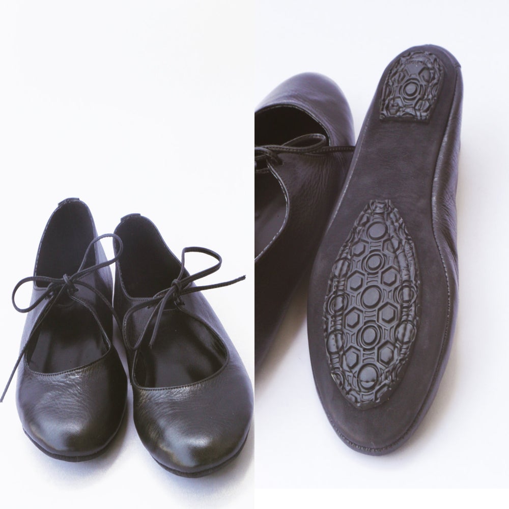 Image of Night Black Handmade ballet flats