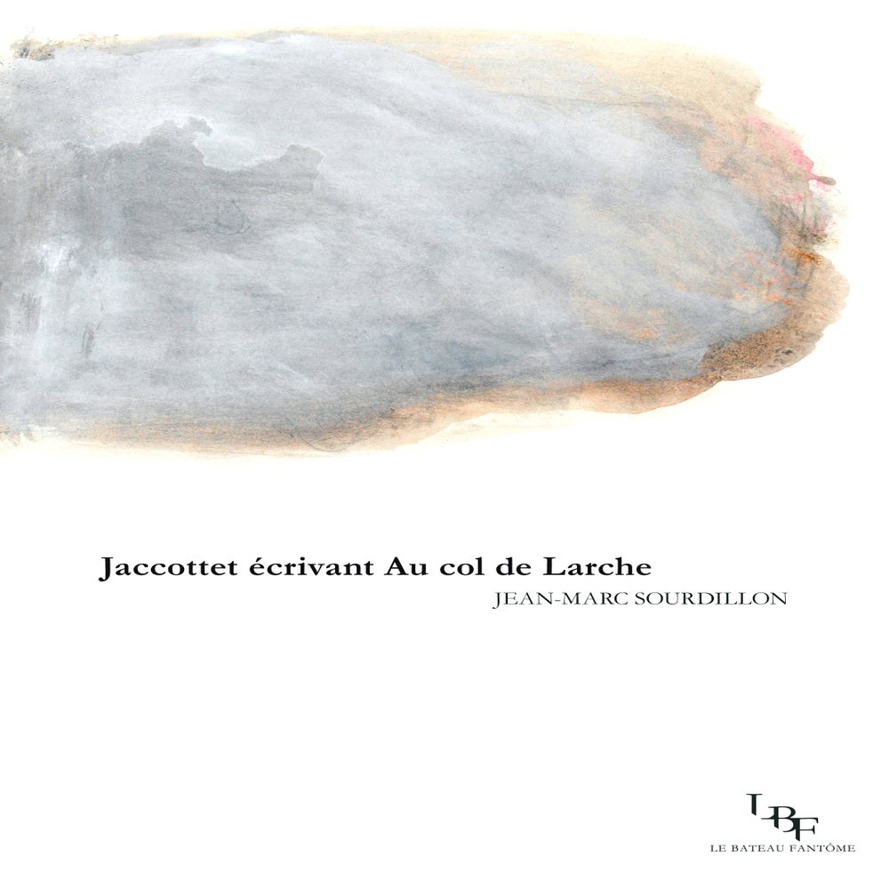 Image of "Jaccottet écrivant Au col de Larche", par Jean-Marc Sourdillon