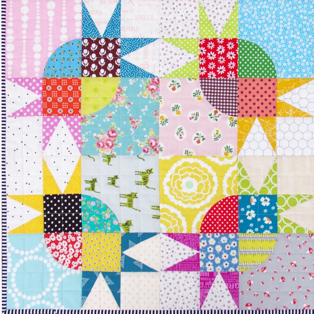 Pickle Dish Variation Quilt - Templates and Foundation Paper Piecing Pattern / Red Pepper Quilts