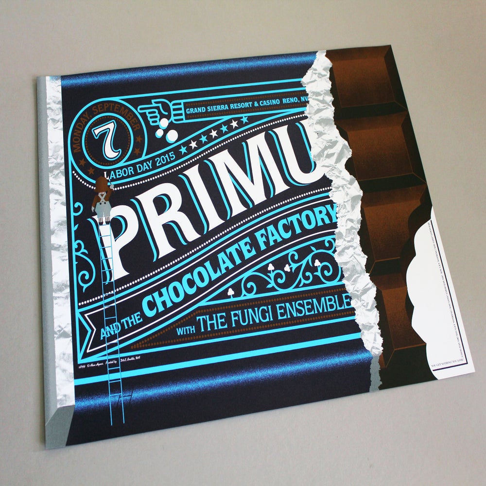 ALAN HYNES Posters and Prints — Primus & The Chocolate Factory poster