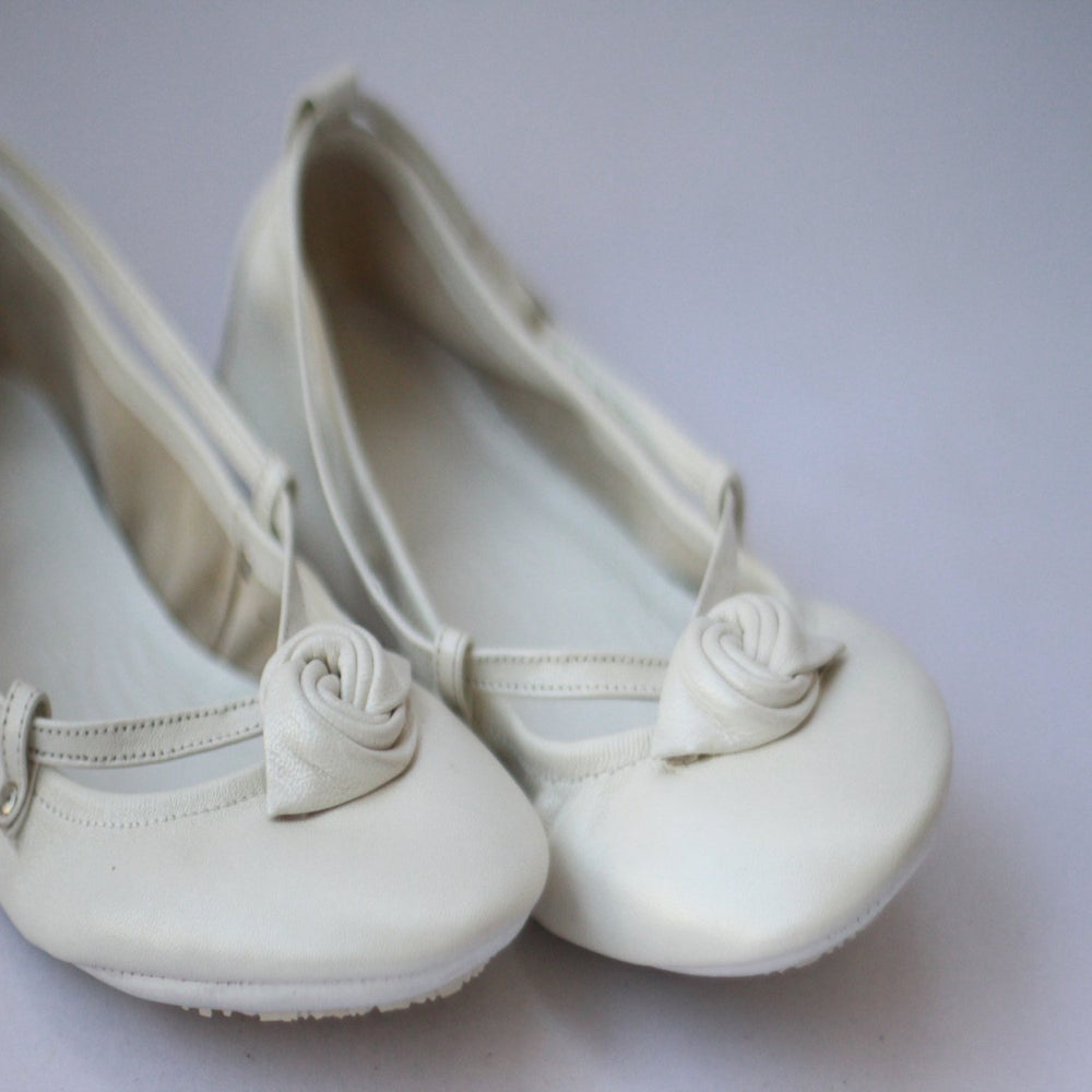 handmade leather ballet flats
