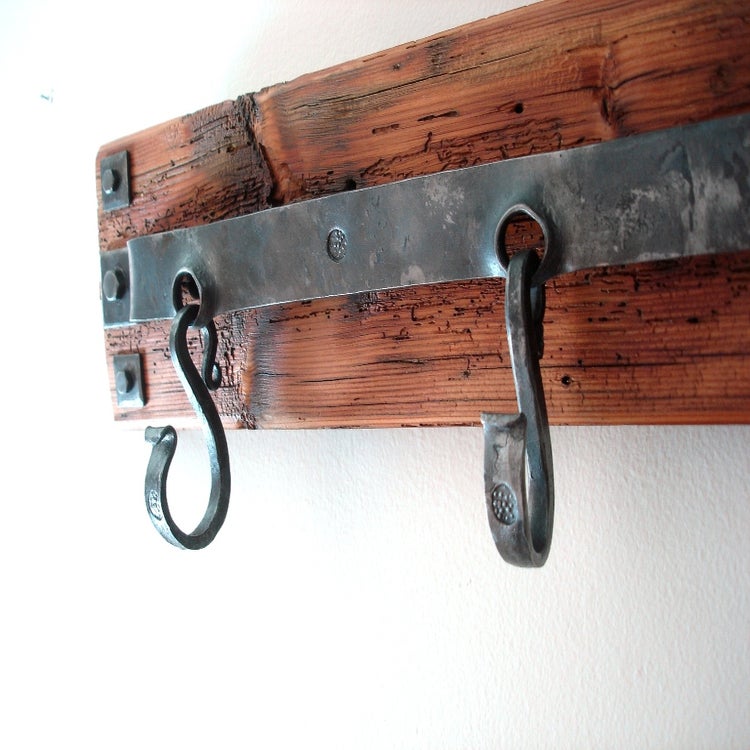 Hand Forged Coat Rack 