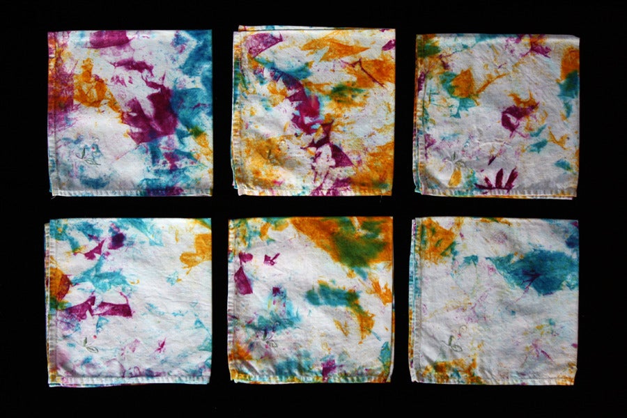 Image of Napkins, Seafoam "Magmatic Earthquake" Set of 6