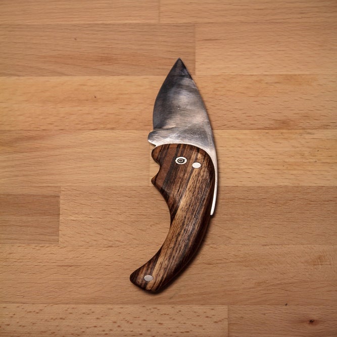 Folding Knife Zebra Wood Handle / Timbered Works