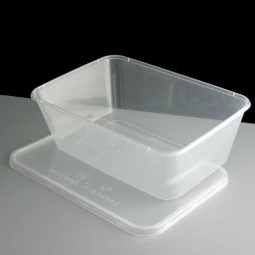 750ml Plastic Food Takeaway Container Clear With Lids / SR Davies
