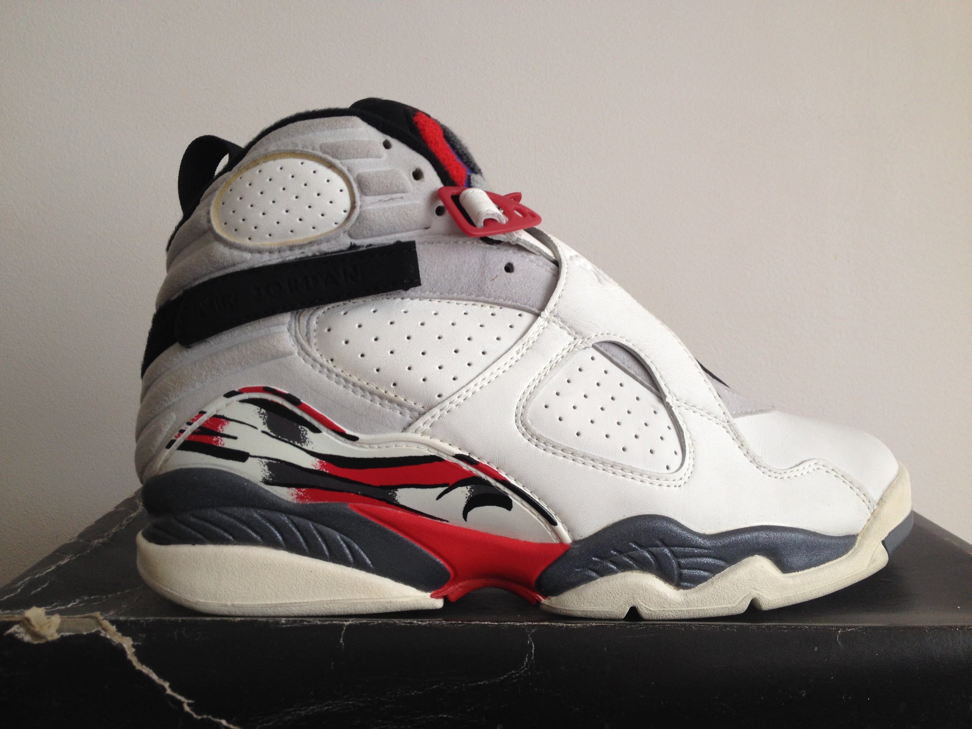 jordan 8 white red