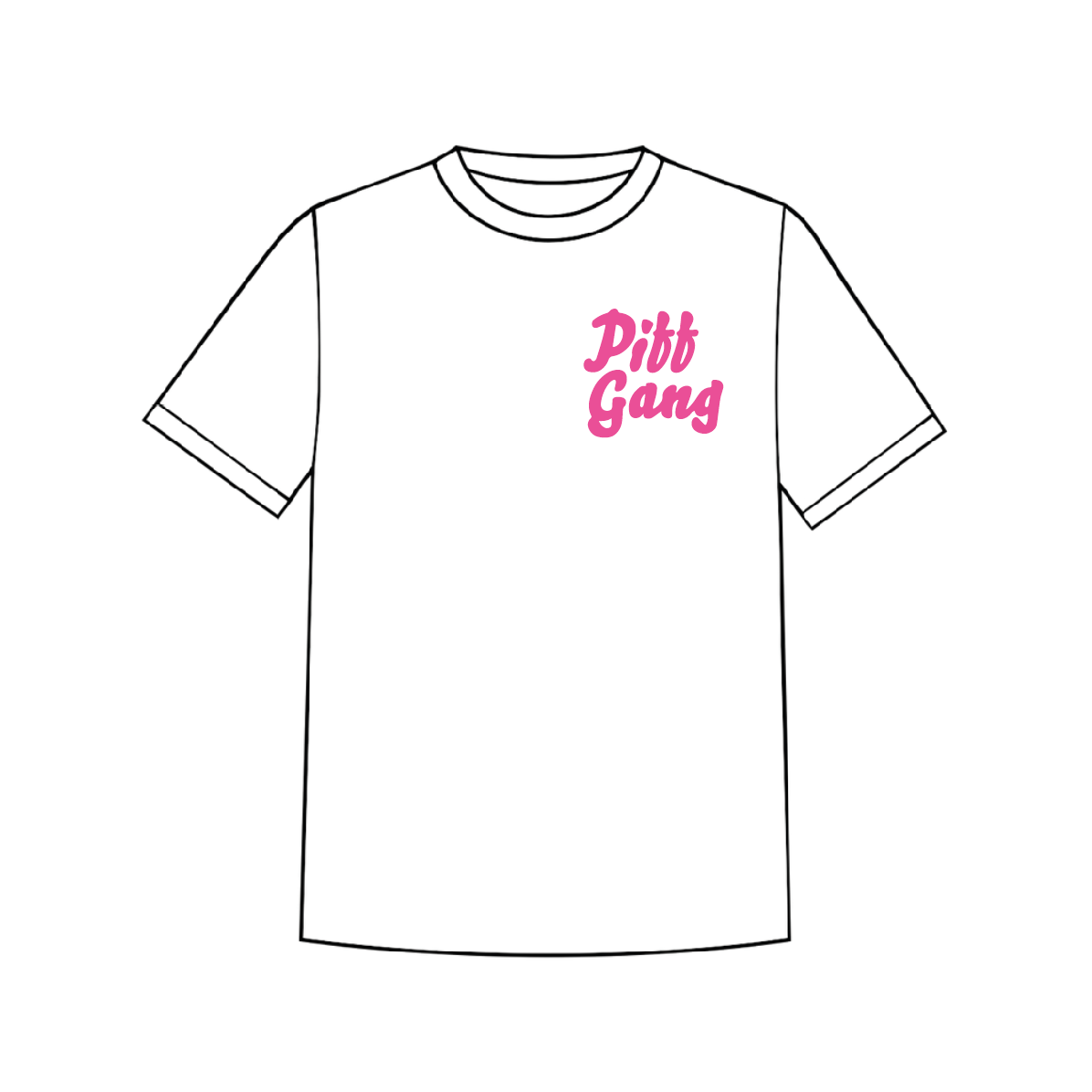 PIFF GANG u2014 Piff Gang Pink Logo T-Shirt