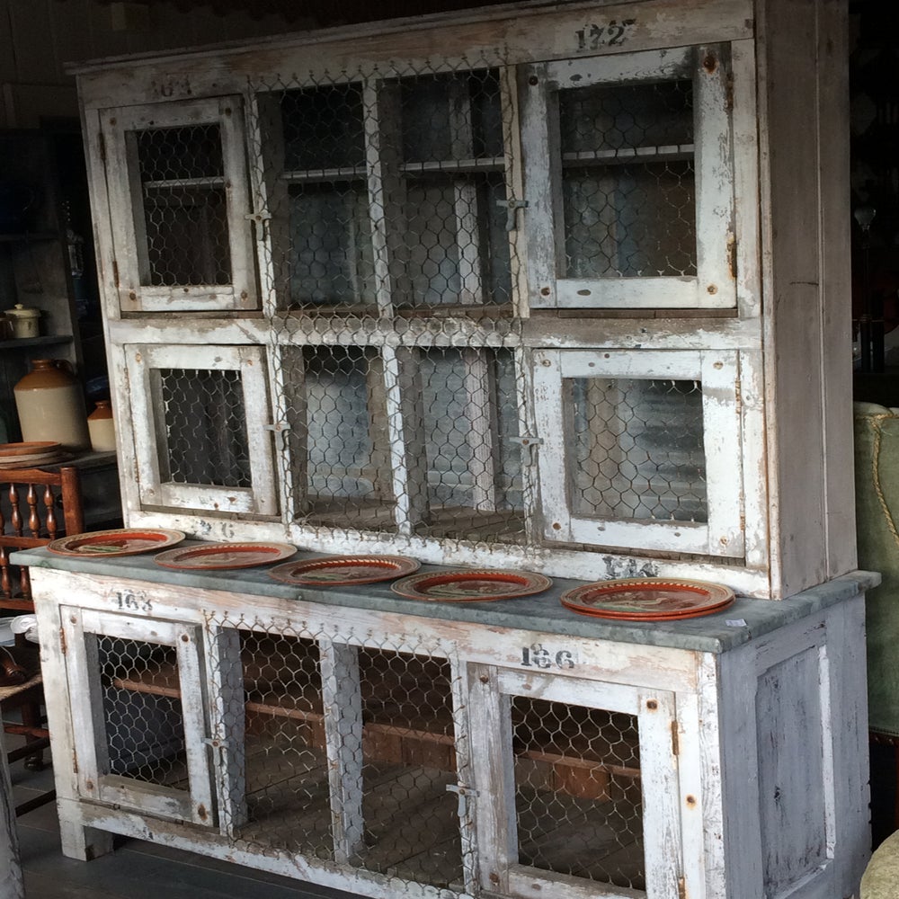 Dix-Sept Antiques — Upcycled Chicken Coop Dresser