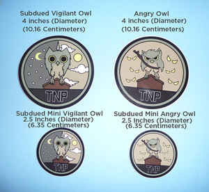 Subdued Owl Stickers