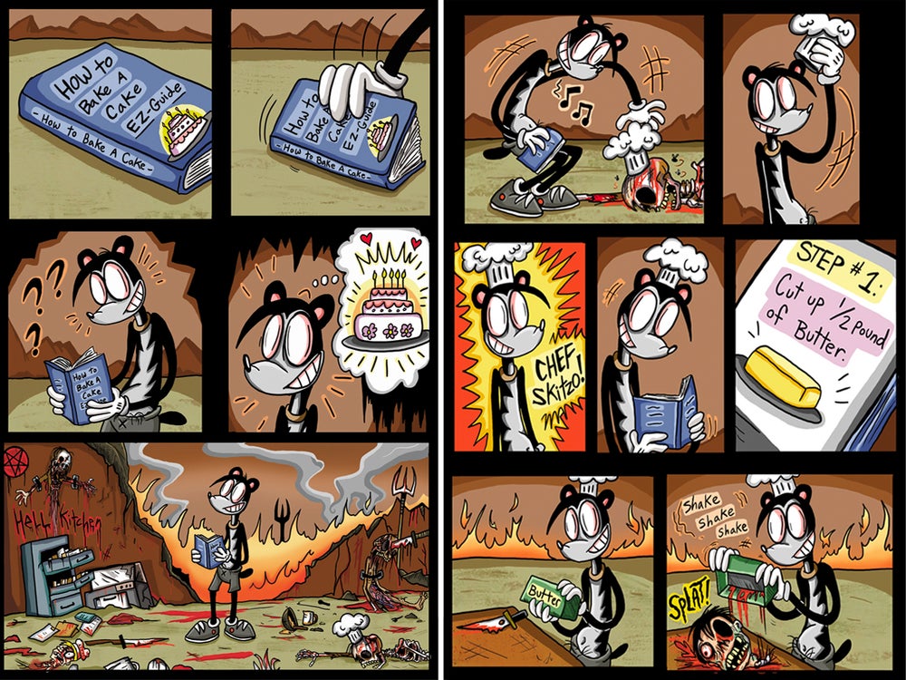 "Skitzo Bakes a Cake"Digital Comic Book / InTheDark