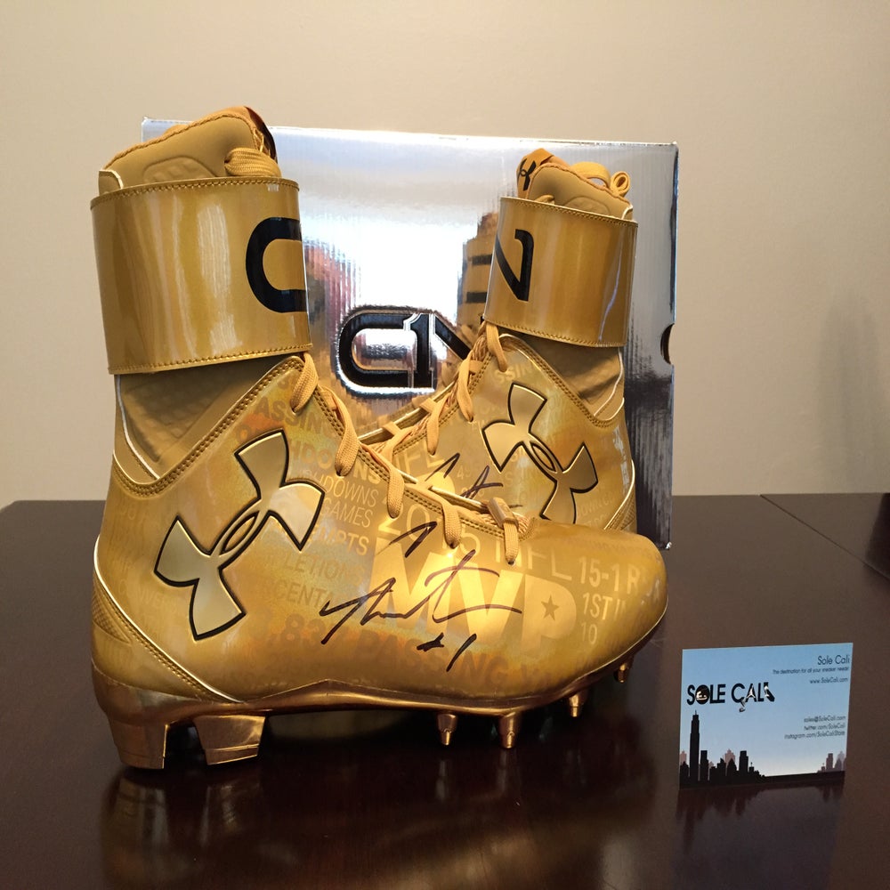 gold under armor cleats