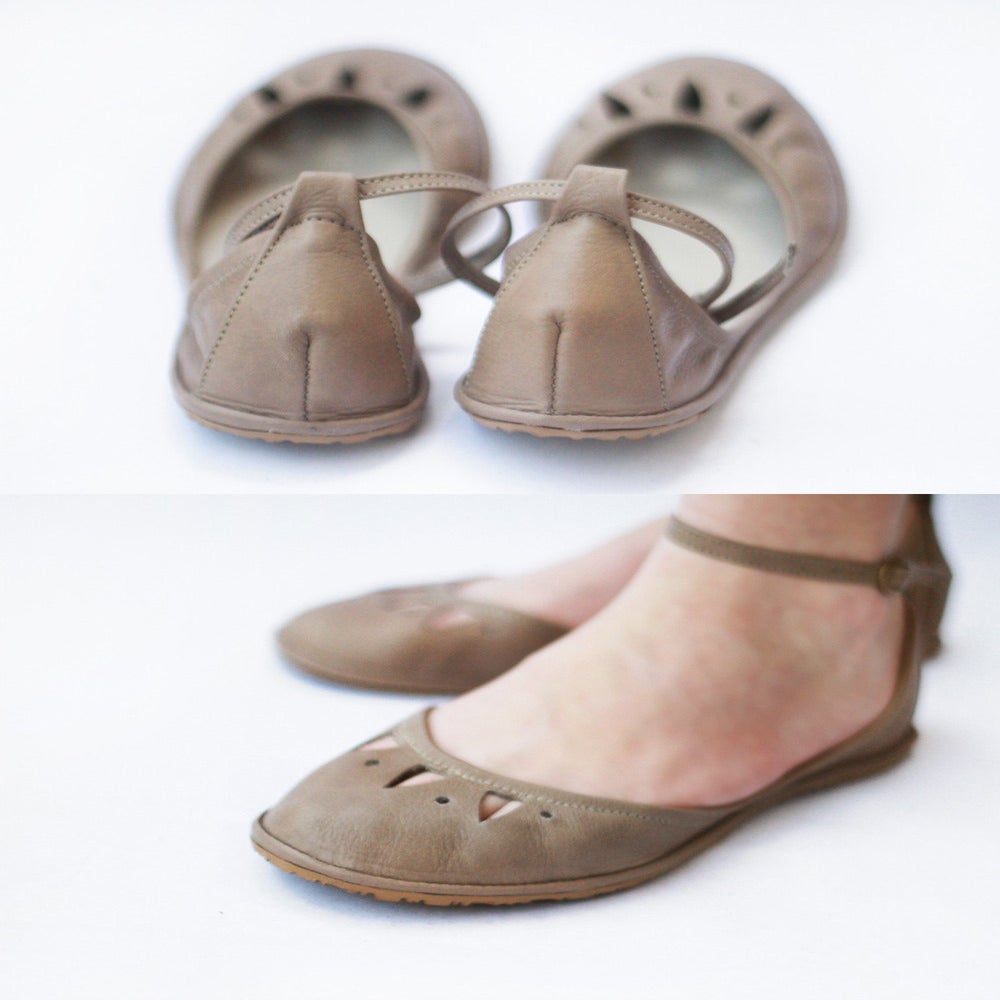 handmade leather ballet flats