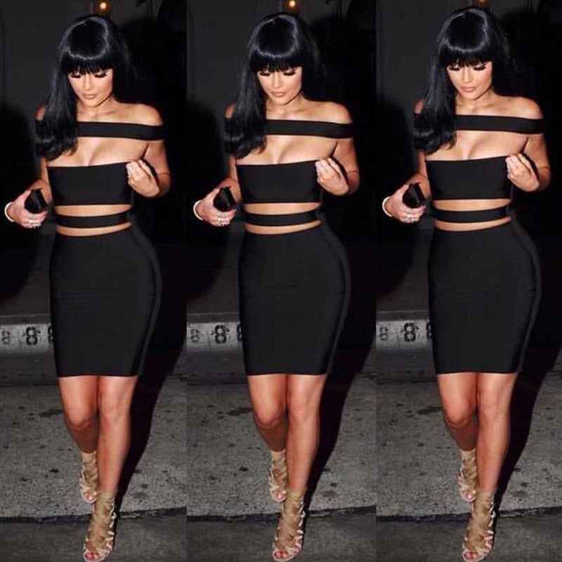 Image of HOT FASHION OFF SHOULDER ELEGANT SEXY DRESS LOWEST PRICE