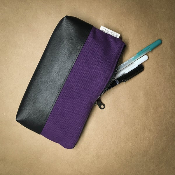 Image of CANVAS & VINYL PENCIL/TRAVEL CASE