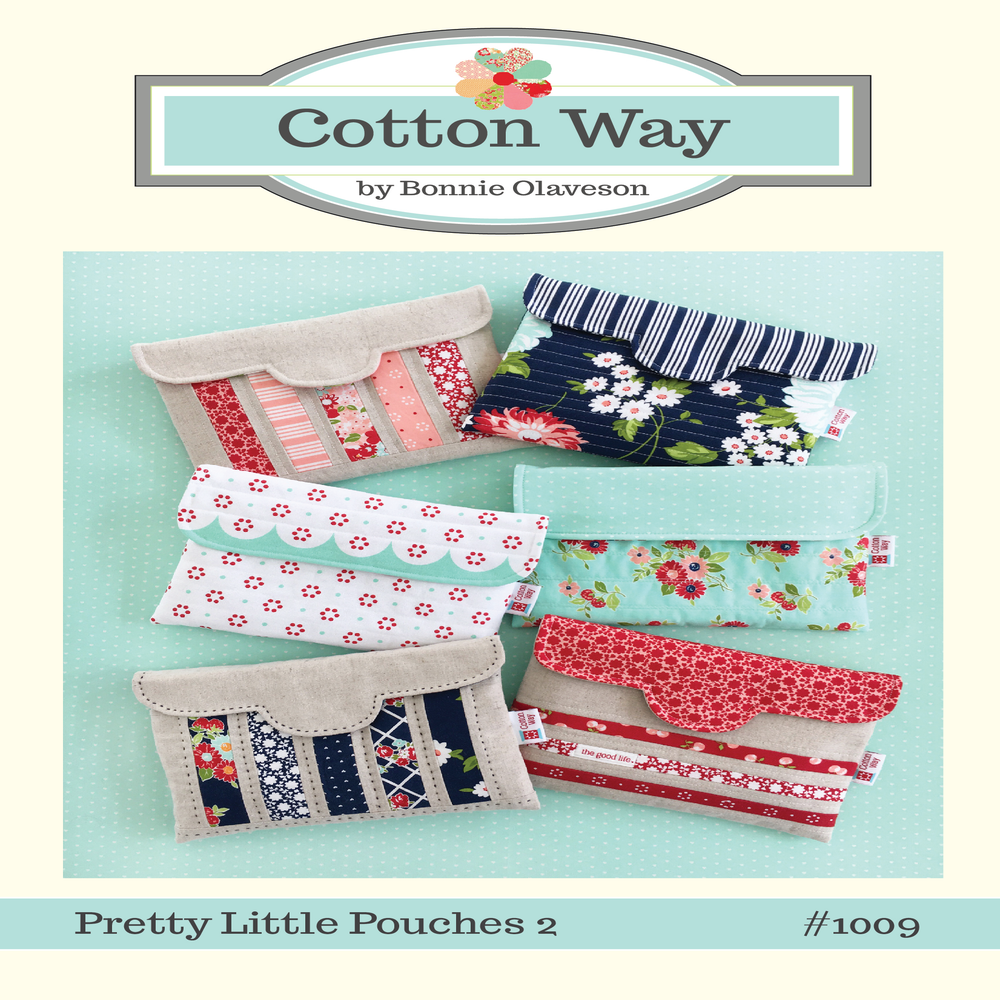 pretty little pouches 2 paper pattern #1009
