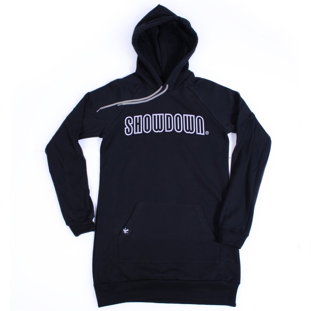 Image of Black w/Grey Hoody Dress