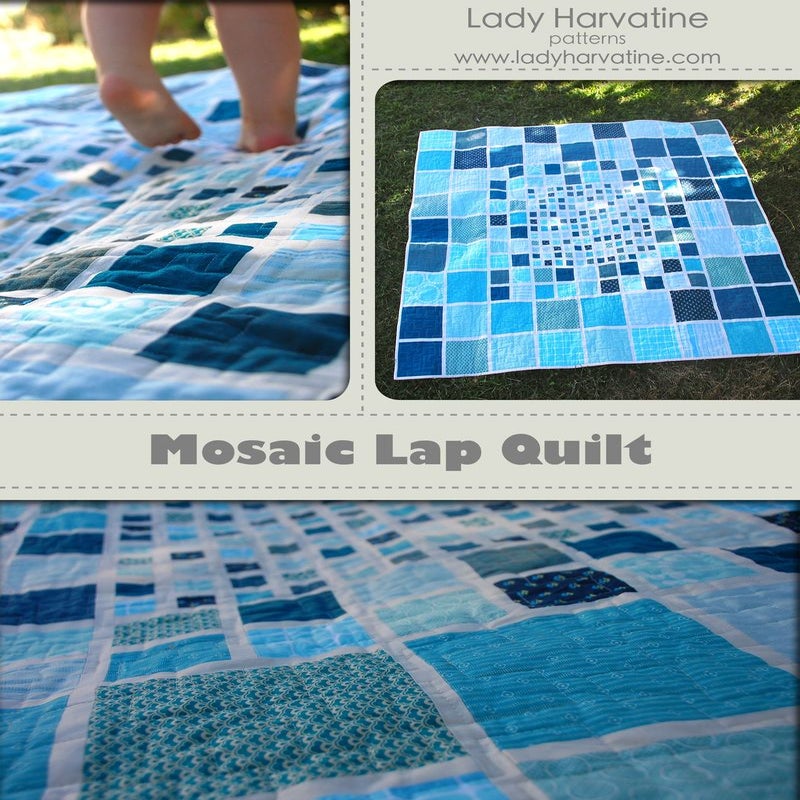 Mosaic Lap Quilt PDF Pattern / Lady Harvatine