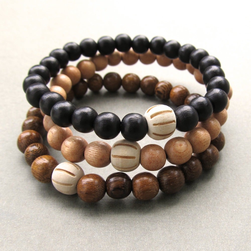 Wooden bracelets