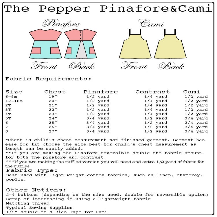 The Pepper Pinafore&Cami — ShwinDesigns