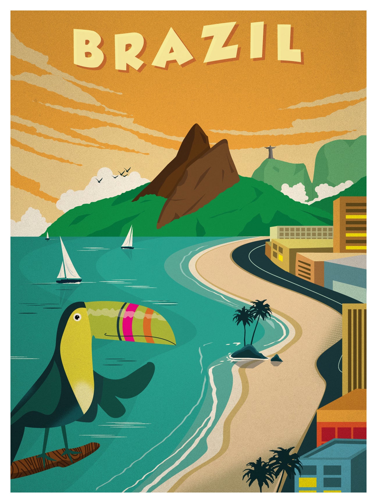 Ideastorm Media Store — Vintage Brazil Poster