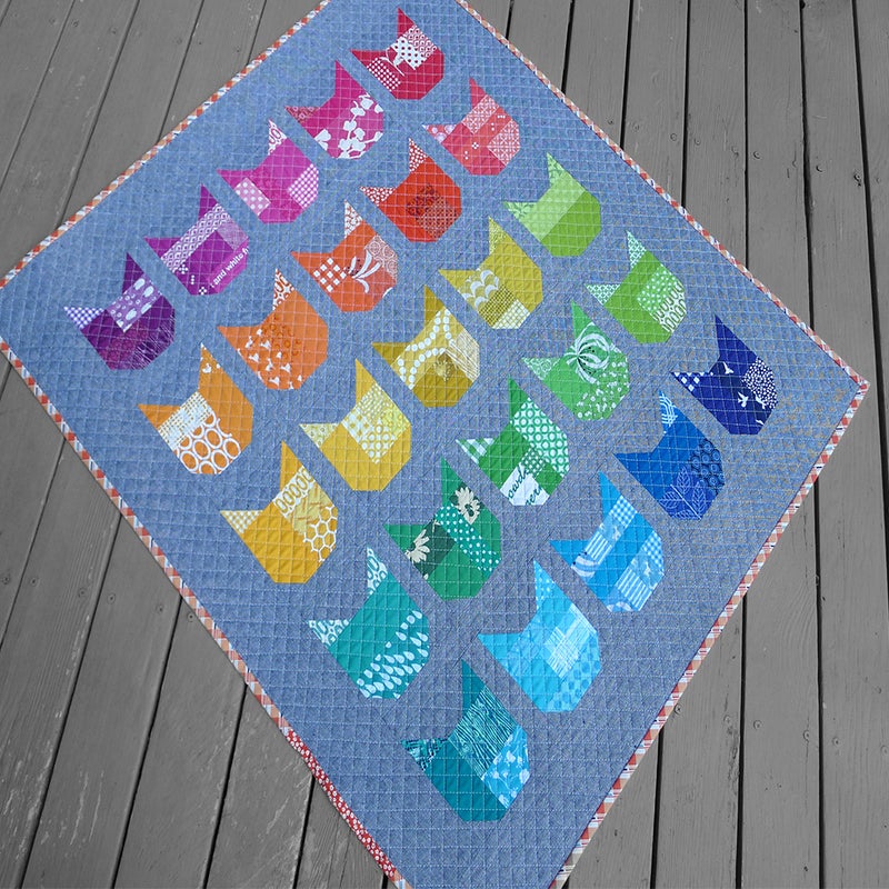 quilt patterns hartman cat pattern elizabeth pdf block cats bigcartel blocks face different kitty simple quilting unique sampler sew colors