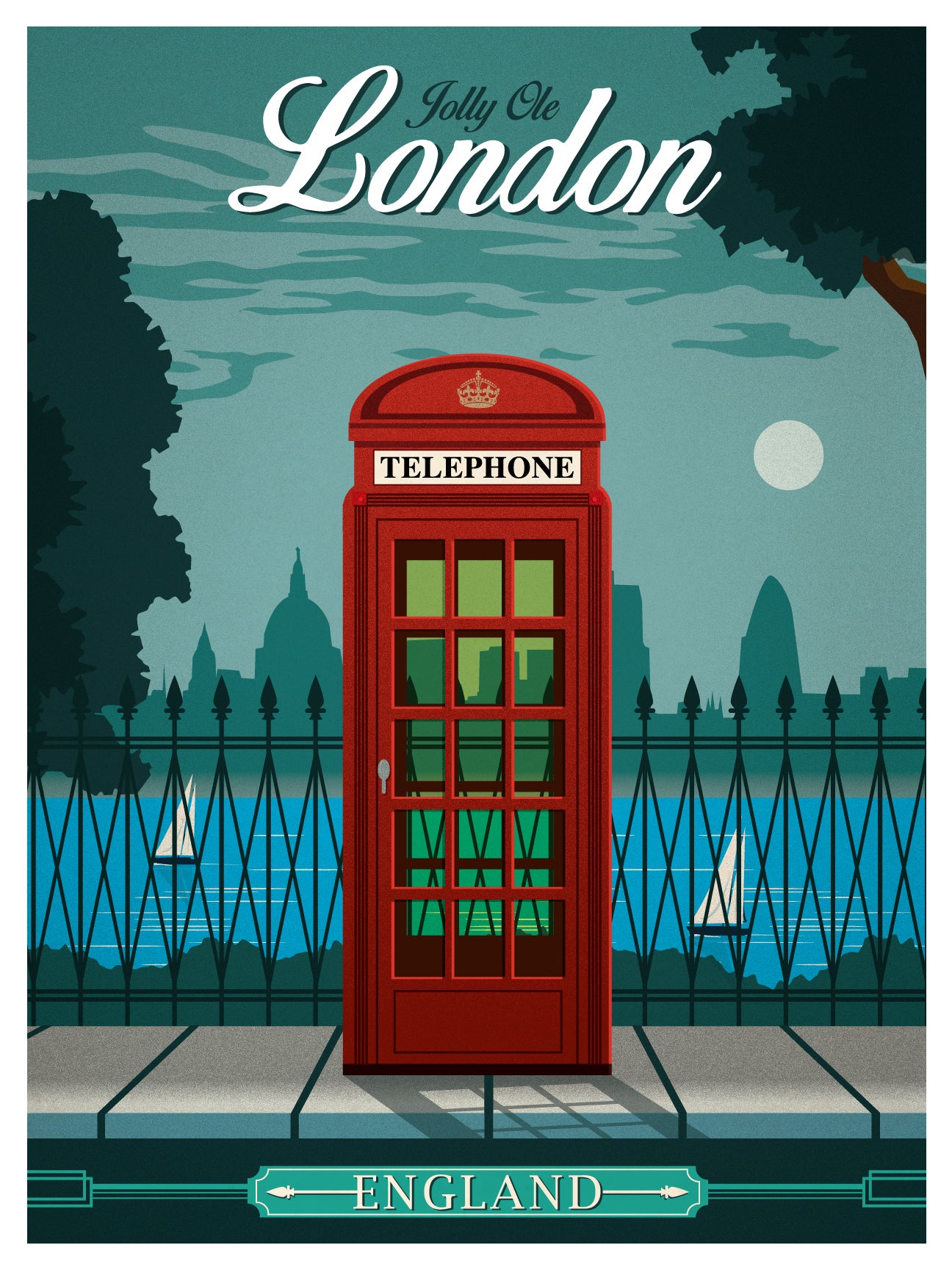 IdeaStorm Media Store â€” Vintage London Travel Poster