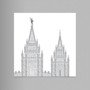 Salt Lake 9"x12" Letterpress Print