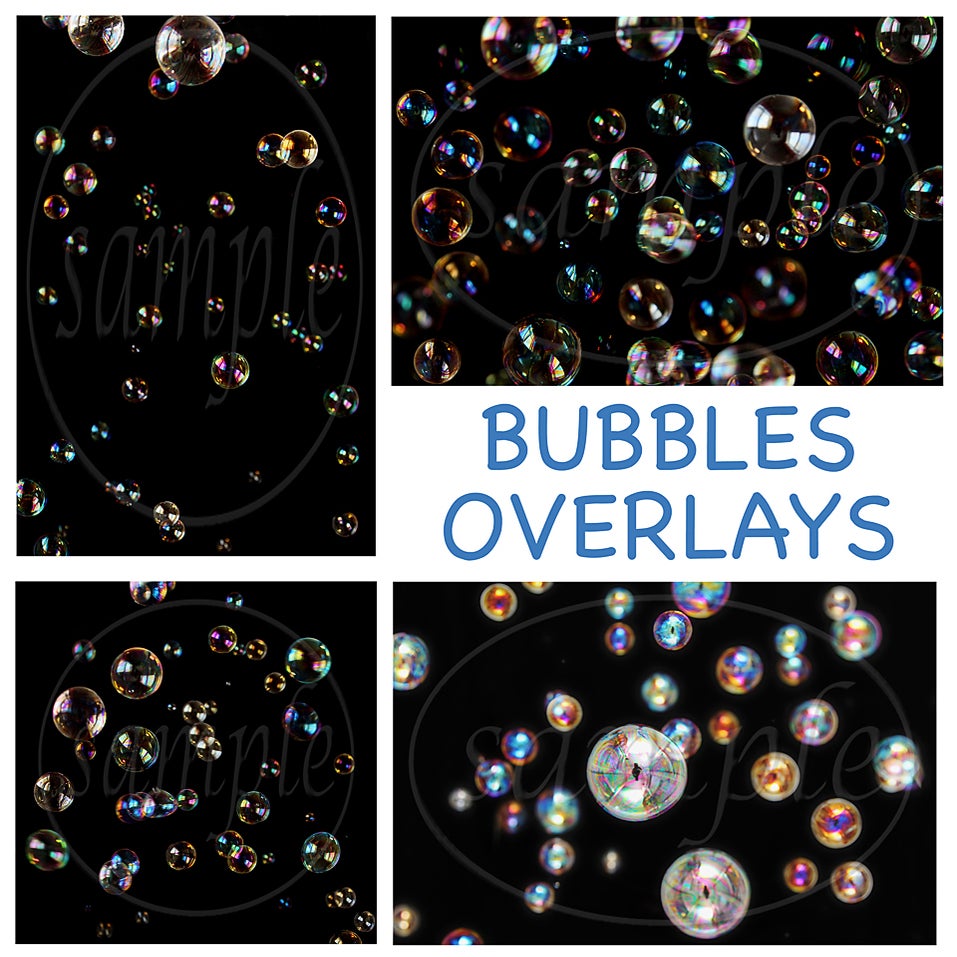 Bubbles Overlays / Captured By Carrie Photography & Product Shop