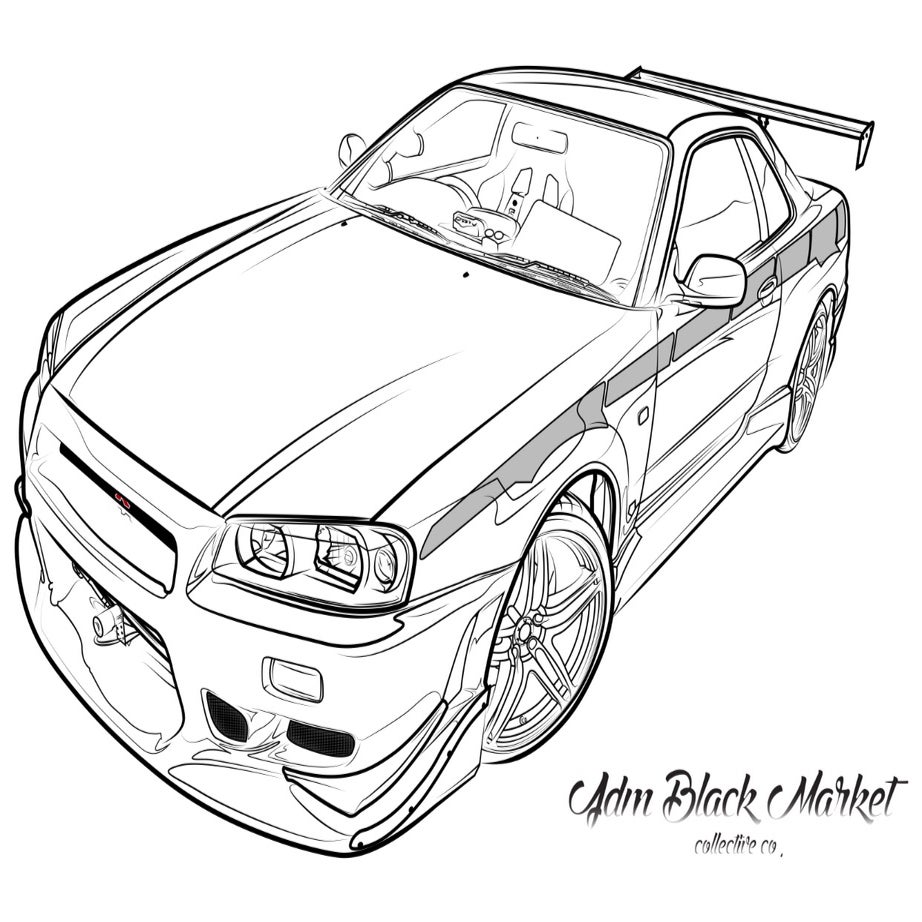 Paul Walker Coloring Sheets Coloring Pages