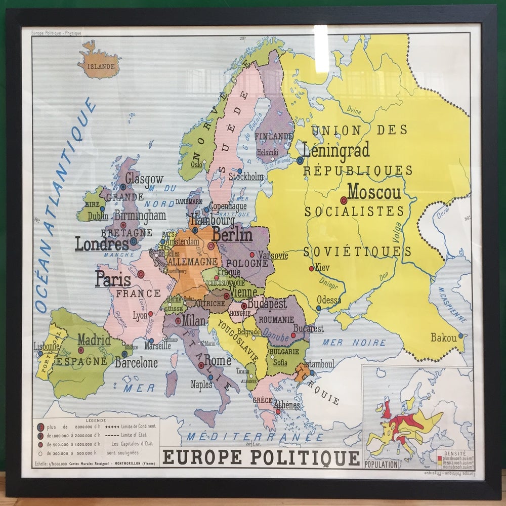 Map Of Europe 1950 - United States Map