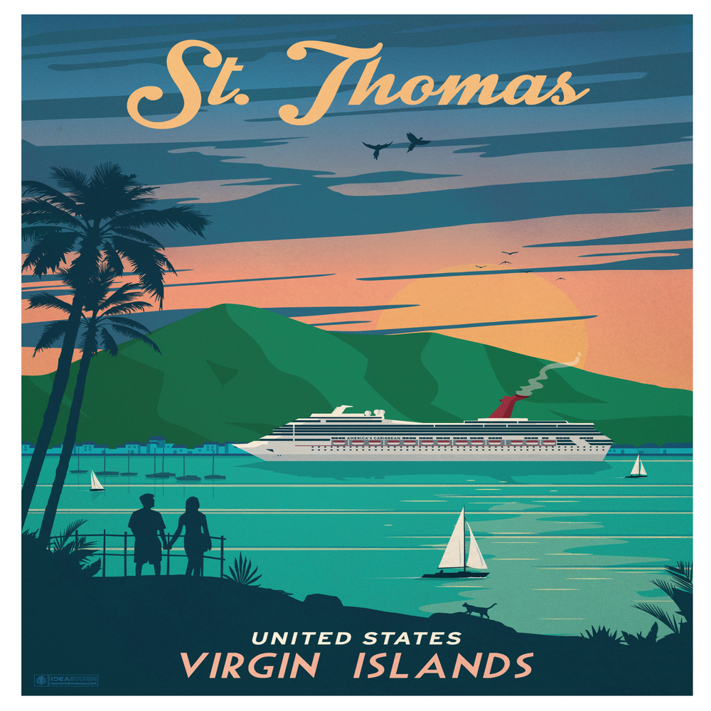 Vintage St Thomas Print Ideastorm Media Store