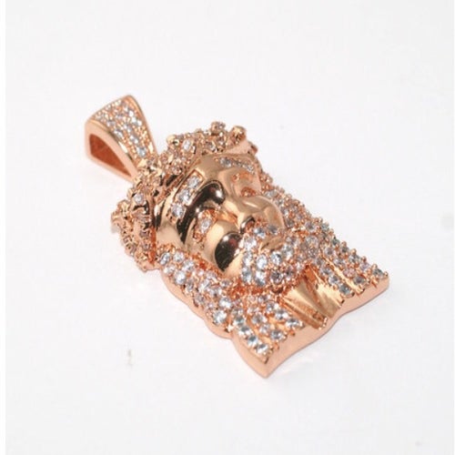 Image of 18k Rose Gold Micro Jesus Piece