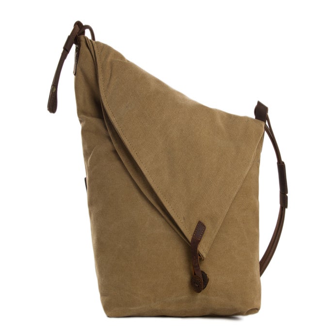 Canvas Leather Messenger Bag, Crossbody Bag Shoulder Bag, Satchel Bag ...
