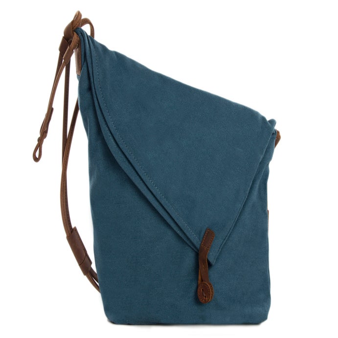 Canvas Leather Satchel Bag, Waxed Canvas Messenger Bag Crossbody Bag ...