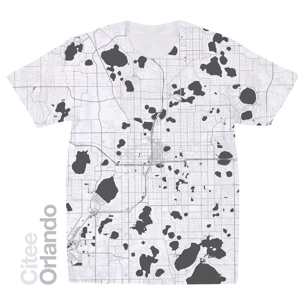 Image of Orlando FL map t-shirt