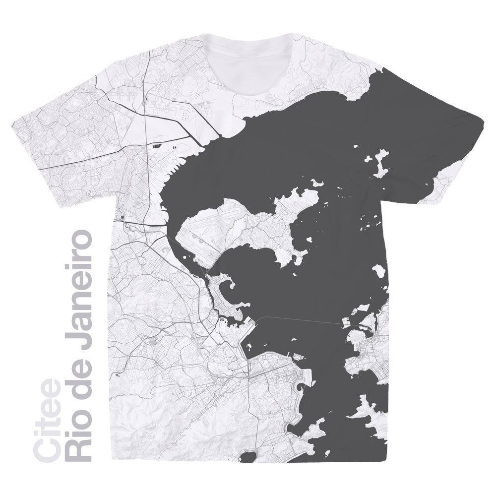 Image of Rio de Janeiro map t-shirt
