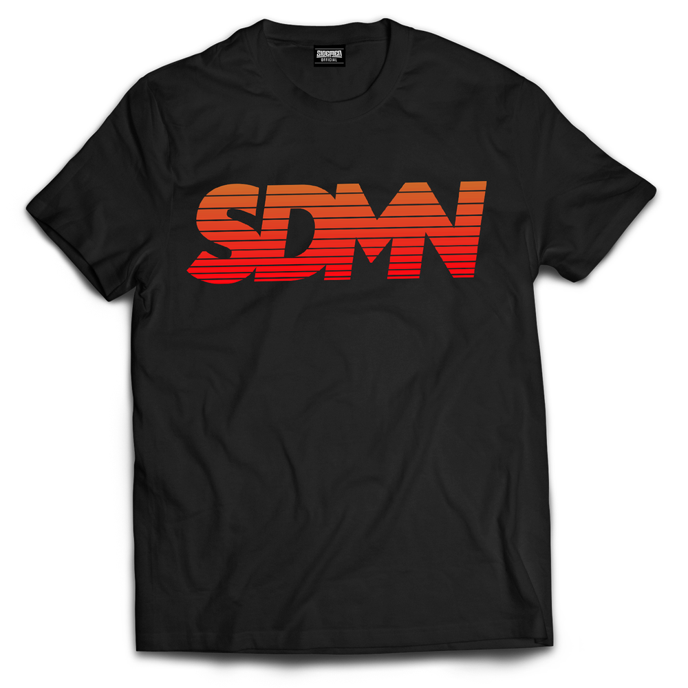 SDMN ORANGE Logo BLACK Tee / Sidemen Clothing