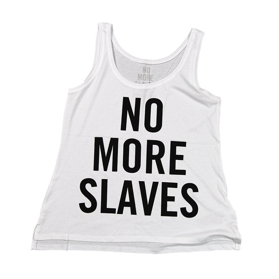 No More Slaves — Women's Vest - White