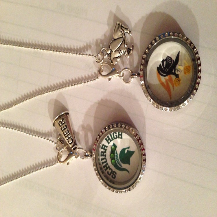 Track and field charm necklace Personalized Team Jewelry & Charms for