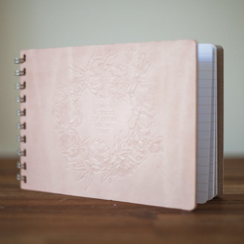 A5 Landscape Notebook {Natural Rose} / Bestallda