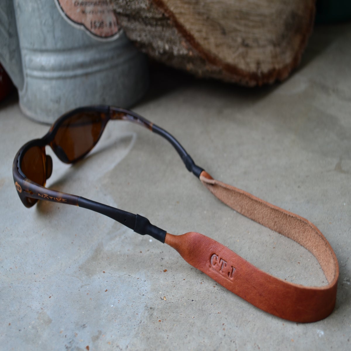 Horween Leather Sunglasses Strap / Roughewn