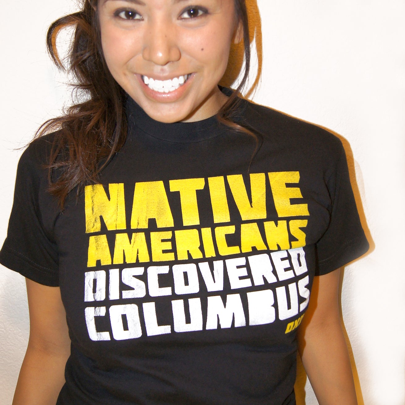 native americans discovered columbus shirt