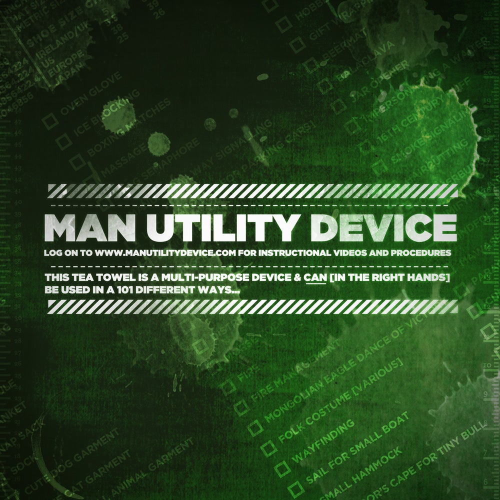 Image of MAN utility tea towel