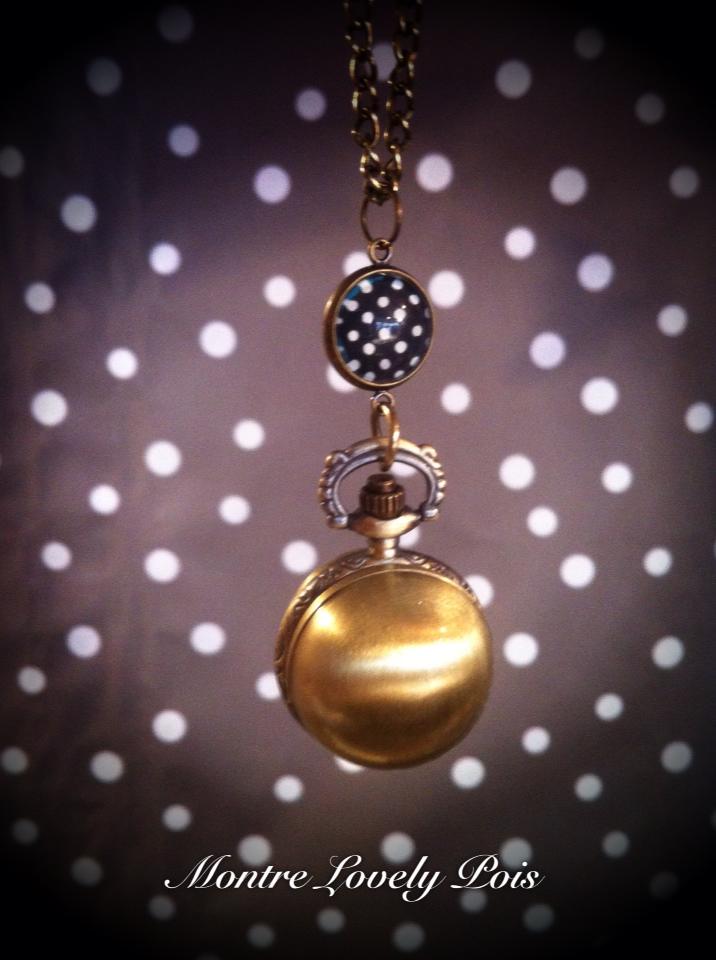 Image of Sautoir-Montre boule bronze Lovely Pois