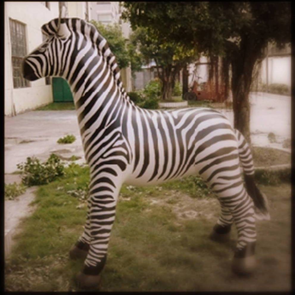 Inflatable Animals — Lifesize Inflatable Zebra (7' H)