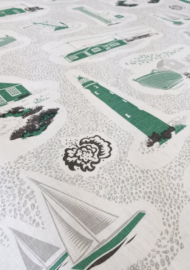Image of Dungeness Linen Fabric - Coach Emerald