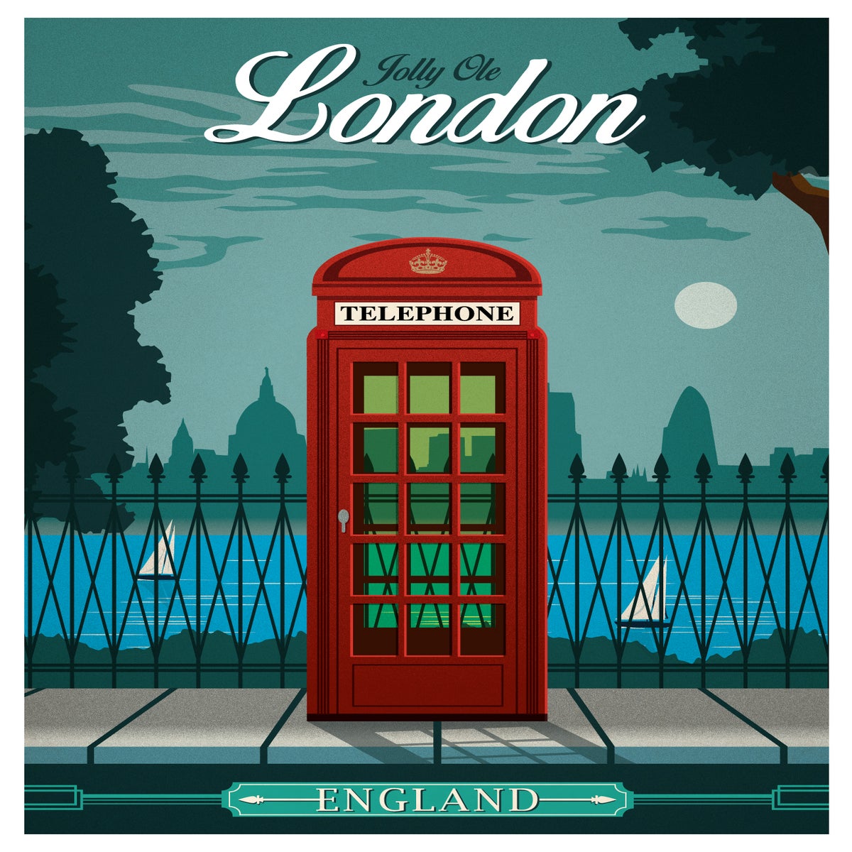 IdeaStorm Studio Store — Vintage London Travel Poster