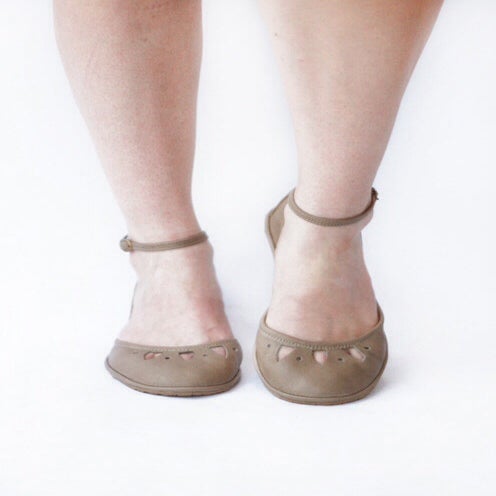 The Drifter Leather Handmade Shoes — Two Piece Flats Kali Handmade Leather Ballet Flats 