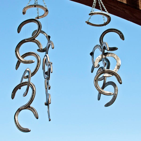 Purchase Metalholler Aluminum Race Horseshoe Wind Chime