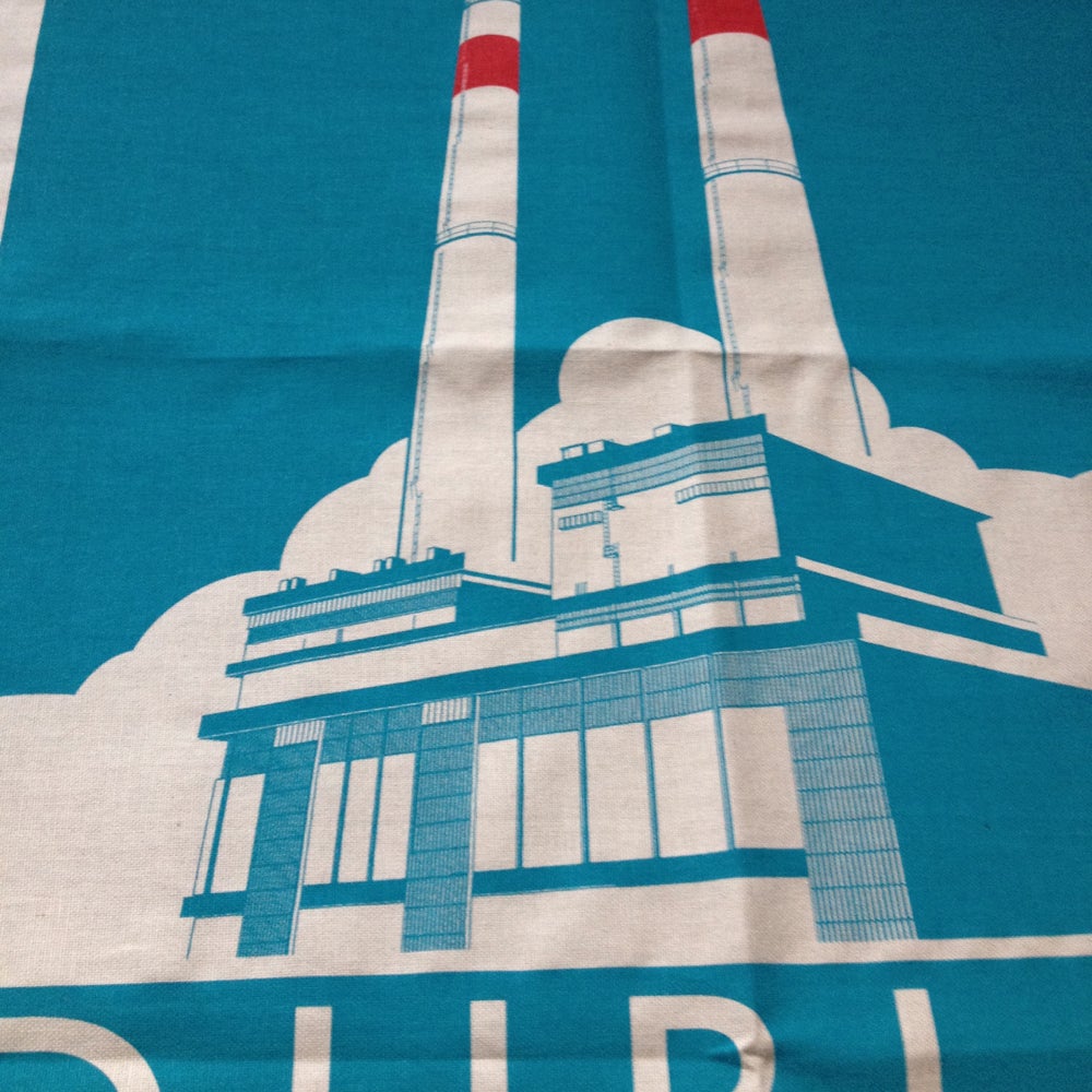 Image of Pigeon house tea towel